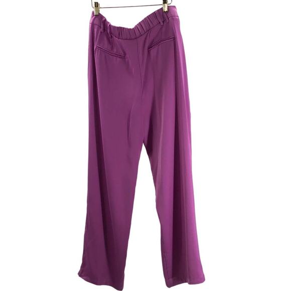 LULU'S XL Purple Sophisticated Take Light High-Waisted Trouser Pants NWT B165 - Picture 4 of 11